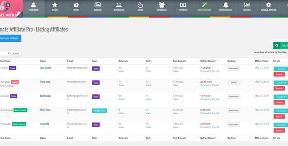 Ultimate Affiliate - WordPress Affiliate Plugin & Affiliate Program for WooCommerce with MLM preview 4