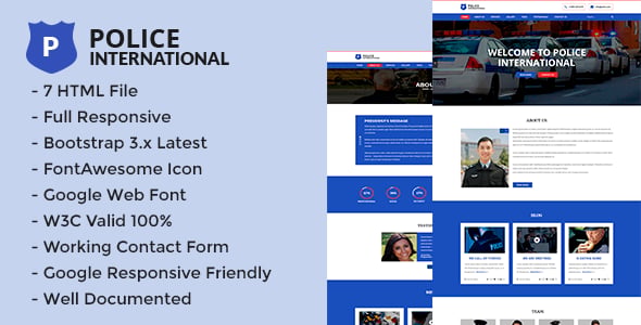 Police Website Templates | ThemeForest