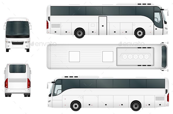 Bus Graphics, Designs & Templates | GraphicRiver