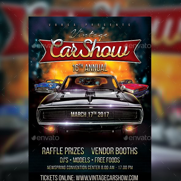 Carshow Graphics, Designs & Templates | GraphicRiver