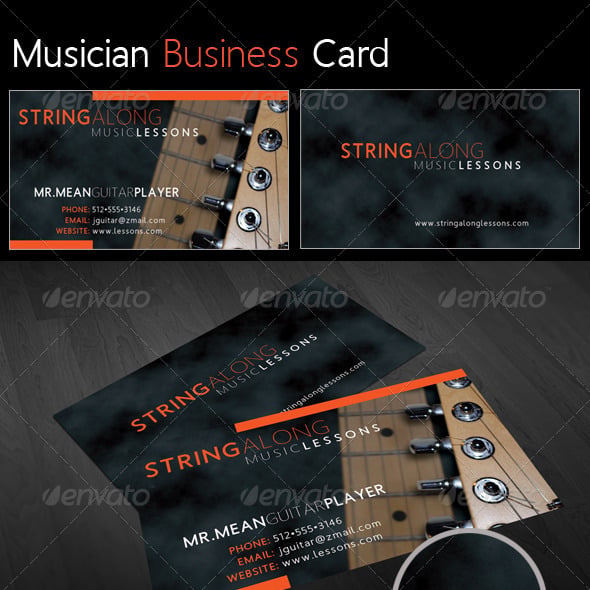 Music Business Card Templates