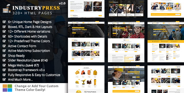 Factory HTML Website Templates | ThemeForest