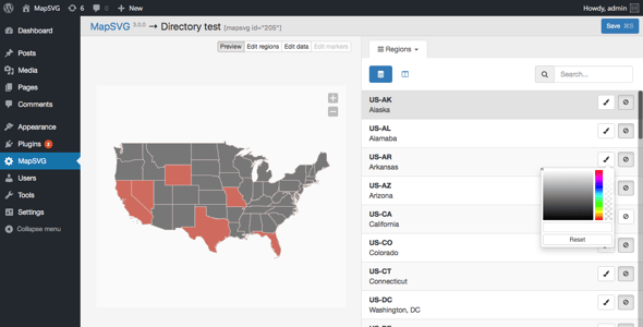 MapSVG - Google Maps, Vector Maps, Image Maps, and Store Locator for WordPress preview 5