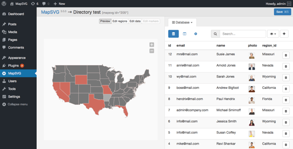 MapSVG - Google Maps, Vector Maps, Image Maps, and Store Locator for WordPress preview 6