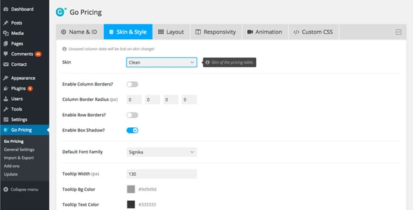 Go Pricing - WordPress Responsive Pricing Tables preview 5