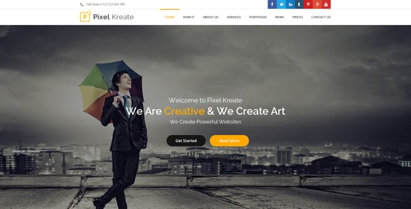Pixel Website Templates | ThemeForest