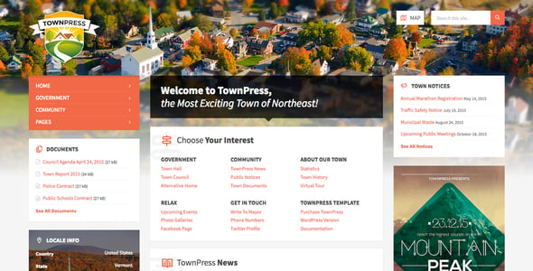 Municipality Website Templates | ThemeForest