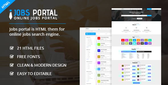 Job Portal Website Templates | ThemeForest