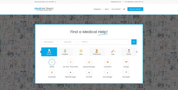 Doctor Directory Website Templates | ThemeForest