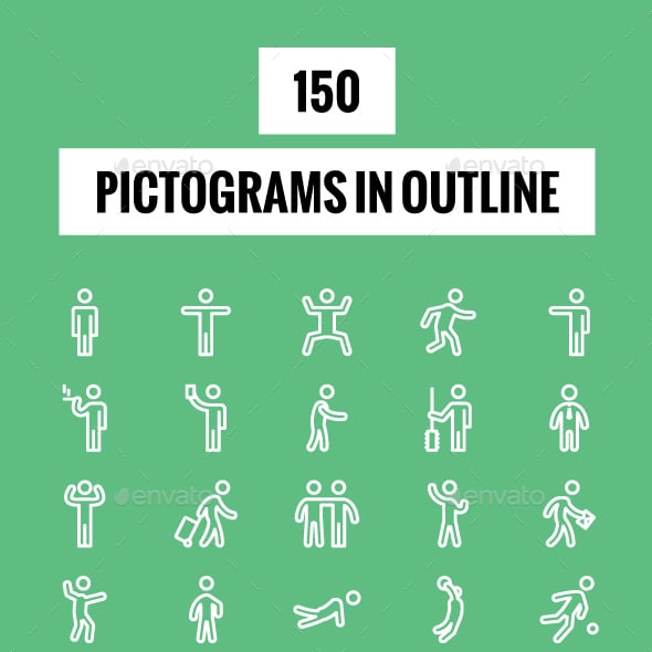 Pictogram Graphics, Designs & Templates | GraphicRiver