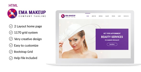 Makeup HTML Website Templates | ThemeForest