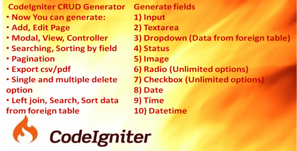 Codeigniter Plugins, Code & Scripts | CodeCanyon