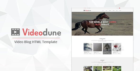Video Blog Website Templates | ThemeForest