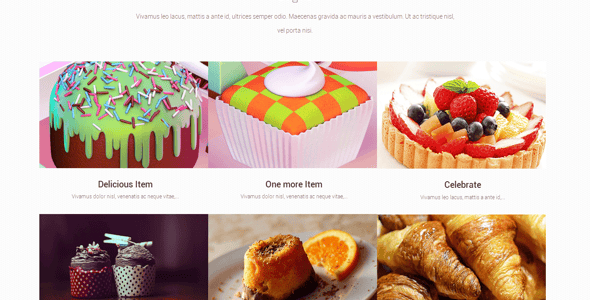 Cake Bakery Website Templates | ThemeForest