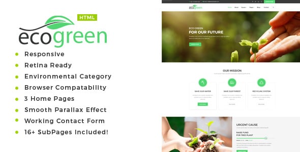Environment HTML Website Templates | ThemeForest