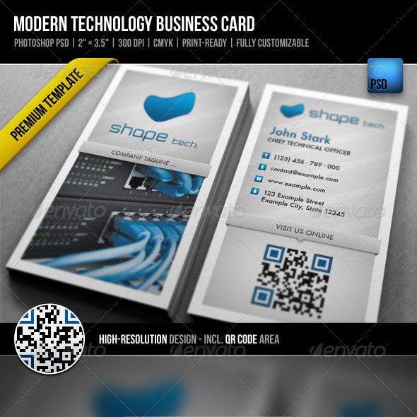 Technology Business Card Templates & Designs | GraphicRiver