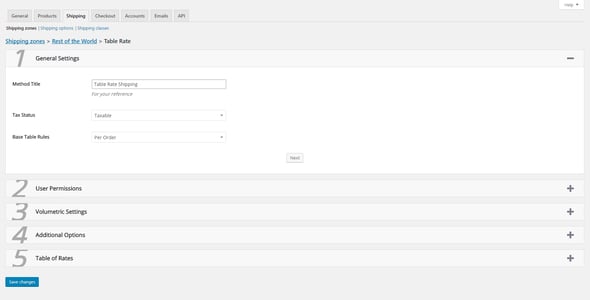 Table Rate Shipping for WooCommerce preview 3