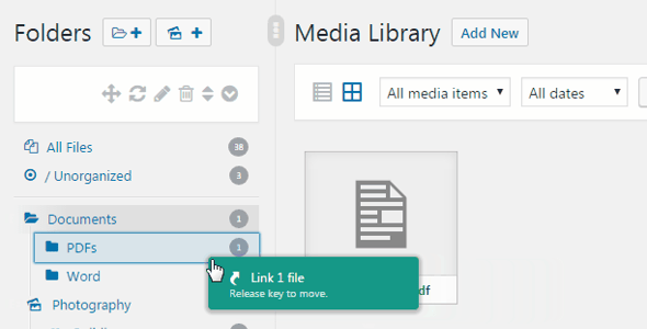 Real Media Library: Media Library Folder & File Manager for Media Management in WordPress preview 5