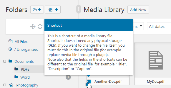 Real Media Library: Media Library Folder & File Manager for Media Management in WordPress preview 6
