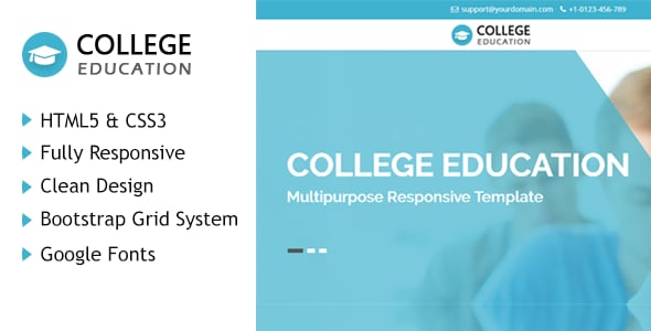 College Website Templates | ThemeForest