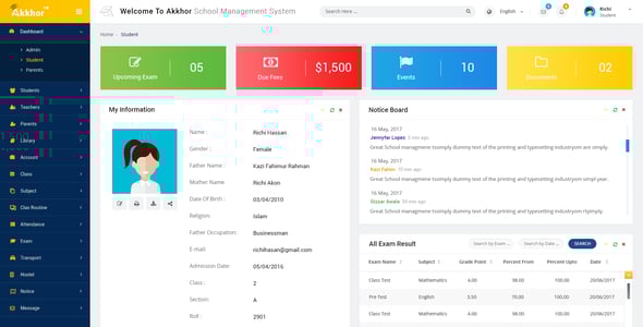 Student Management Website Templates | ThemeForest