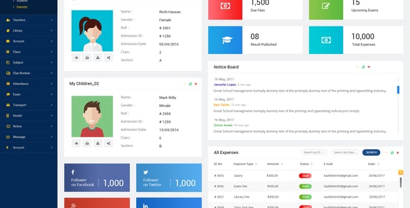 Student Management Website Templates | ThemeForest