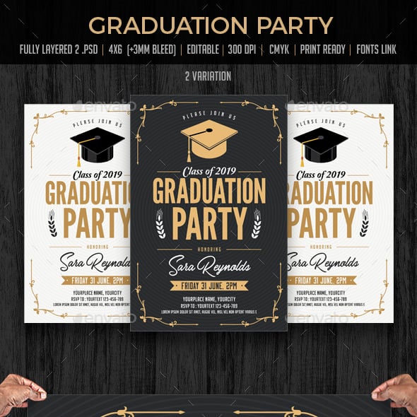 Graduation Graphics, Designs & Templates | GraphicRiver