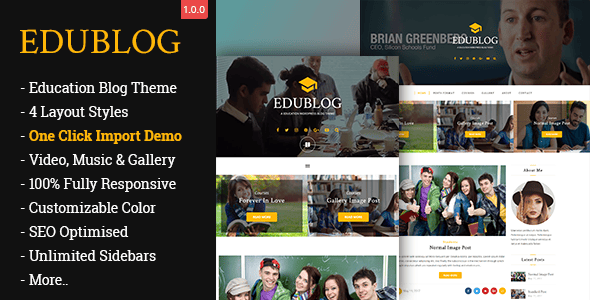 Education Blog Website Templates | ThemeForest