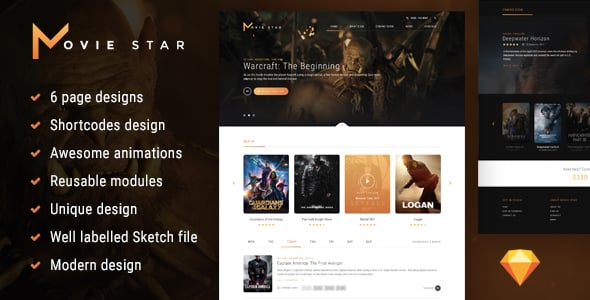 Movie HTML Website Templates | ThemeForest