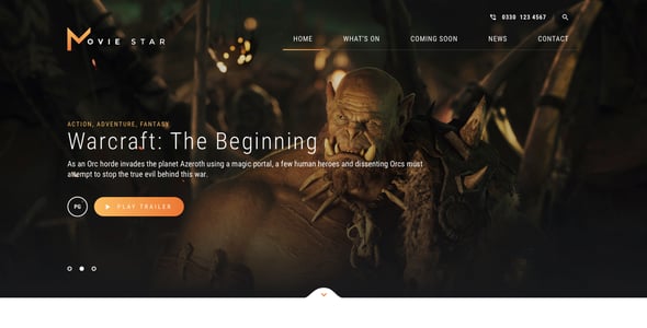 Movie HTML Website Templates | ThemeForest