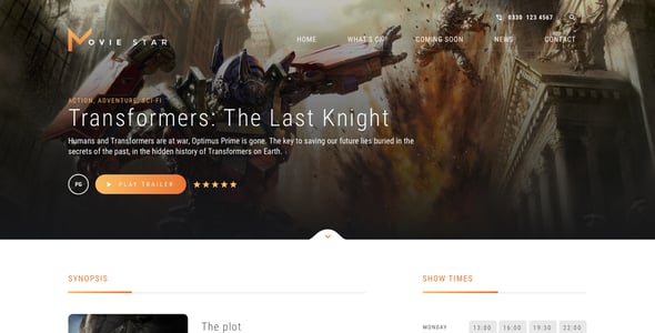 Movie HTML Website Templates | ThemeForest