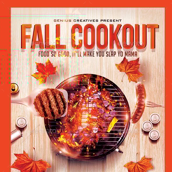 Company Cookout Flyer Templates Summer Bbq Flyer Stock Illustrations