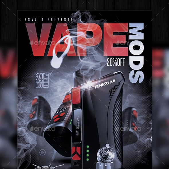 Vape Flyer Templates from GraphicRiver Vape Flyer Templates from GraphicRiver