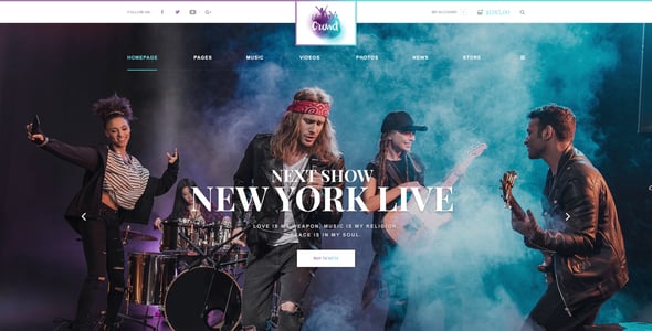 Rock Website Templates | ThemeForest