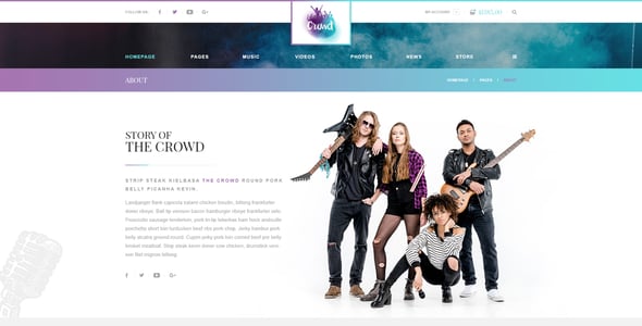 Rock Website Templates | ThemeForest