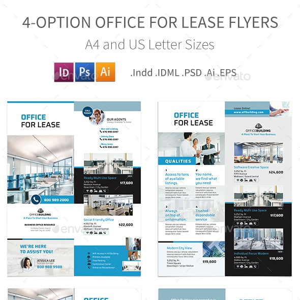 Leasing Flyer Templates | GraphicRiver