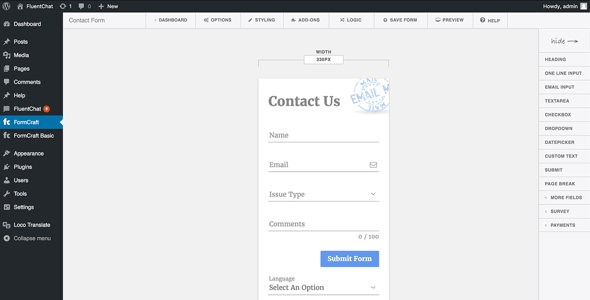 FormCraft - Premium WordPress Form Builder preview 4
