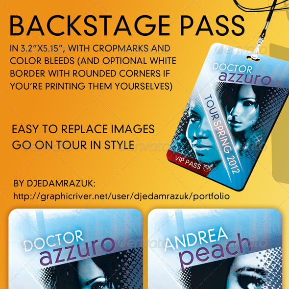 Passes Graphics, Designs & Templates | GraphicRiver