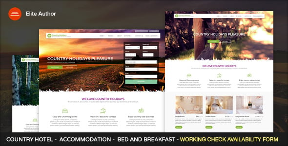 Bed And Breakfast Website Templates ThemeForest