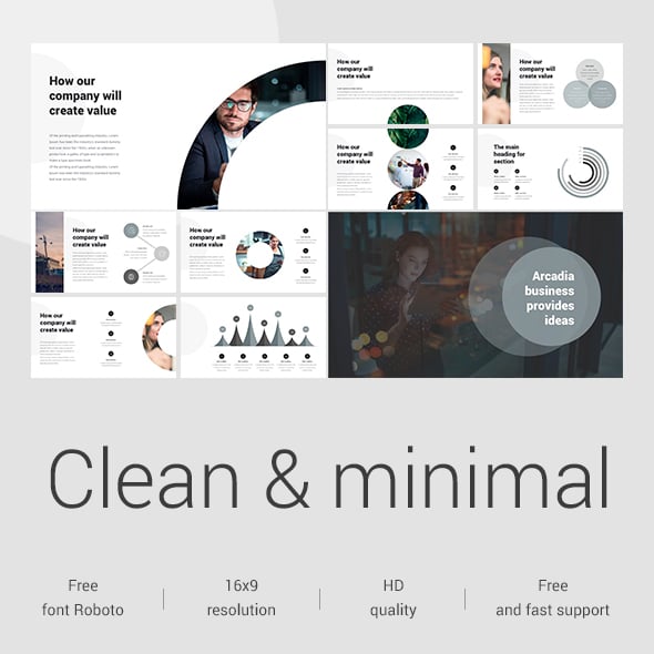 Clean PowerPoint Templates | GraphicRiver