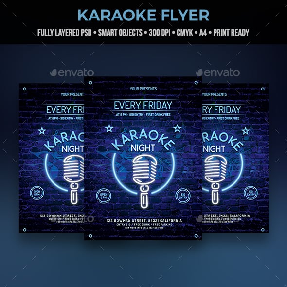 Karaoke Graphics, Designs & Templates | GraphicRiver