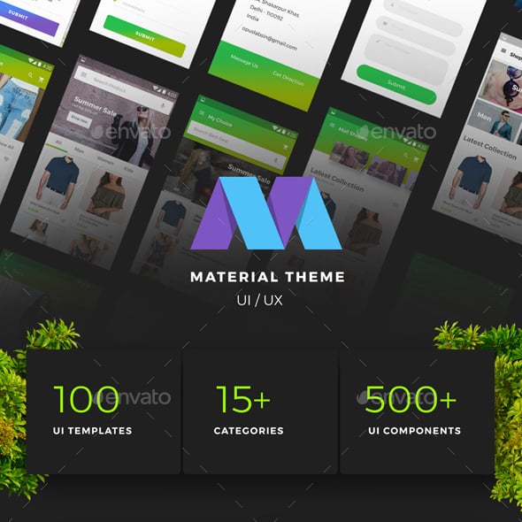 Material-UI Graphics, Designs & Templates | GraphicRiver