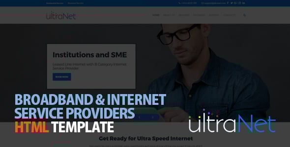 Internet Service Provider Website Templates | ThemeForest
