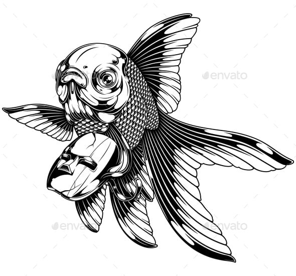 Goldfish Graphics, Designs & Templates | GraphicRiver