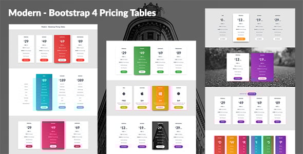 CSS Pricing Tables from CodeCanyon