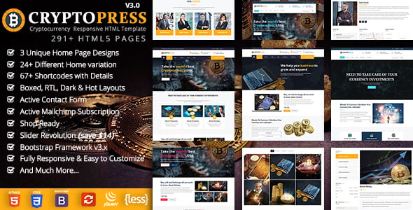 Crypto HTML Website Templates | ThemeForest