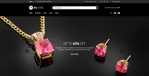 Jewelry eCommerce Website Templates | ThemeForest