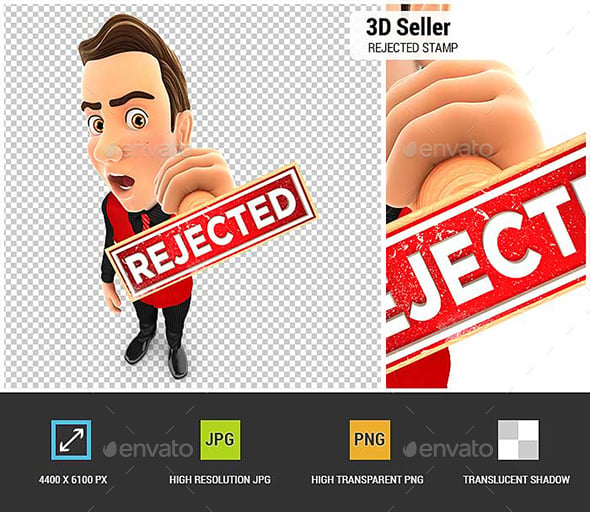 Rejection Graphics, Designs & Templates | GraphicRiver