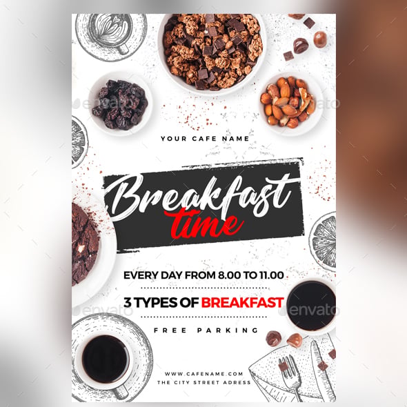 Breakfasts Graphics, Designs & Templates | GraphicRiver