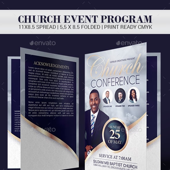 Printable Booklet Program Templates